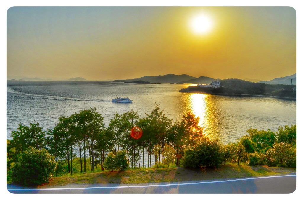 小豆島　瀬戸内海の夕日